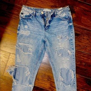 Kancan jeans, size 26/5, lightly distressed